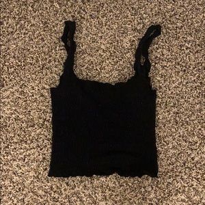 SUPER cute black crop top